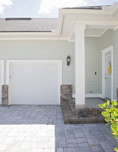 driveway entrance built by Walker Footings