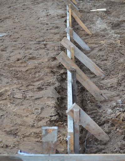 laying a concrete foundation